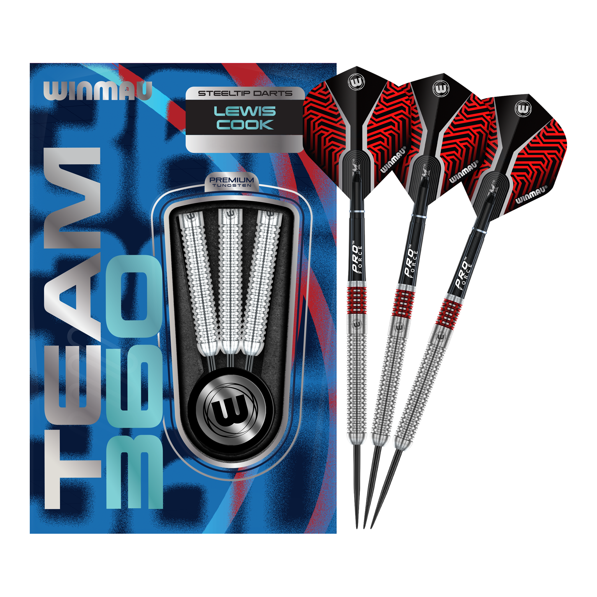 Winmau Team 360 Lewis Cook Steeldarts - 23g Hier sehen Sie Winmau Team 360 Lewis Cook Steeldarts - 23g. Das Produkt wird in seiner vollständigen Länge präsentiert.