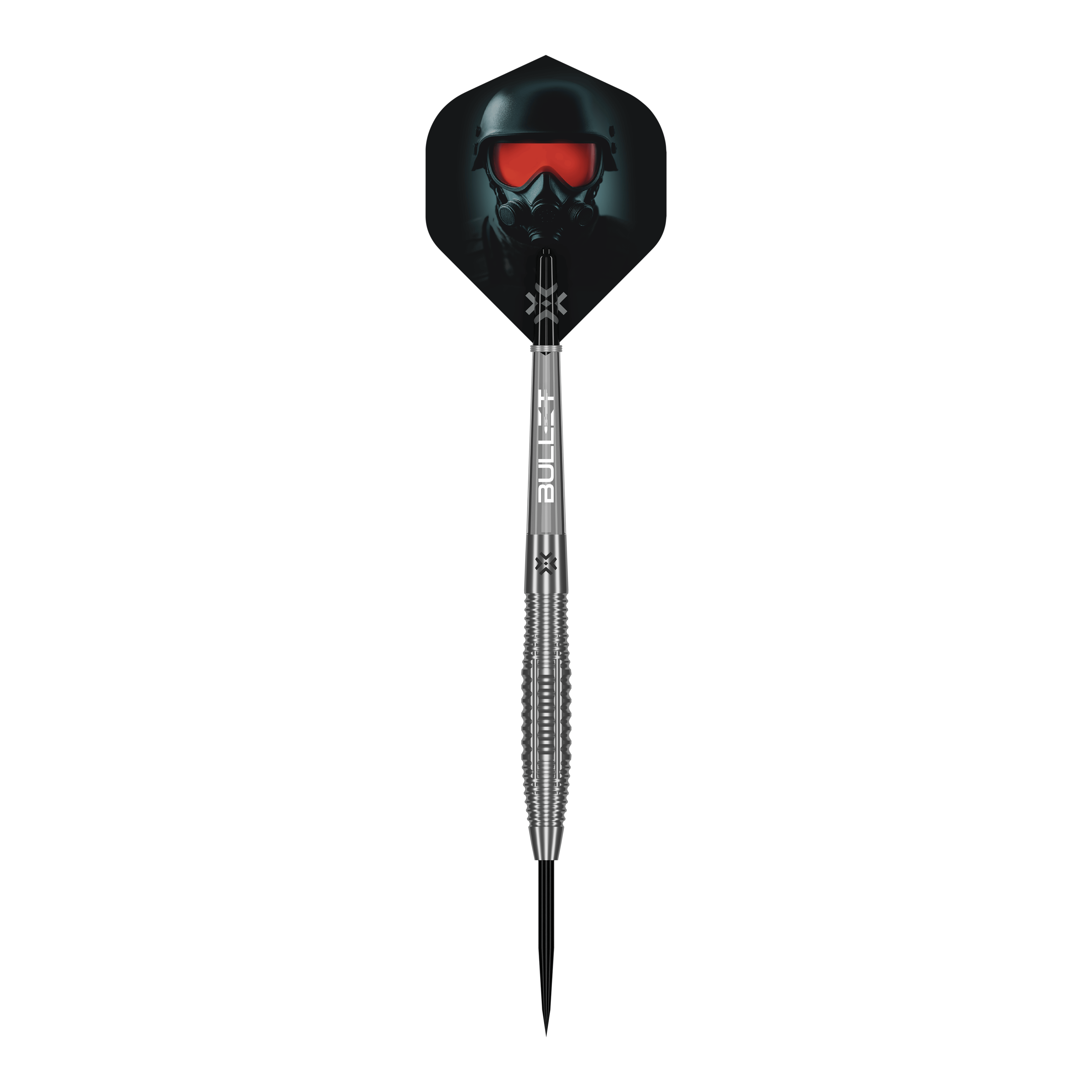 Bullet Ranger Steeldarts Gezeigt wird ein einzelner Bullet Ranger Steeldarts. Dieses Produkt eignet sich für Steeldartspiele.