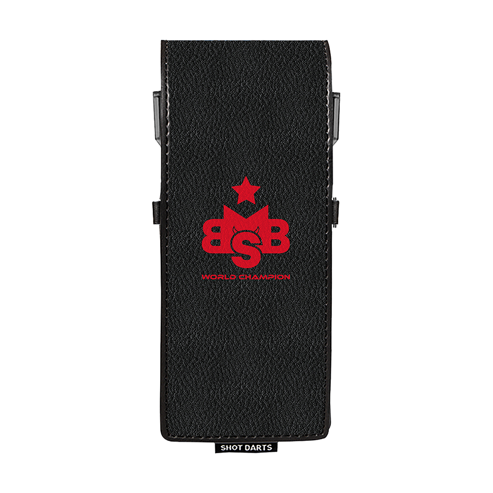 Shot Michael Smith World Champion Drop-In Dartcase - Schwarz