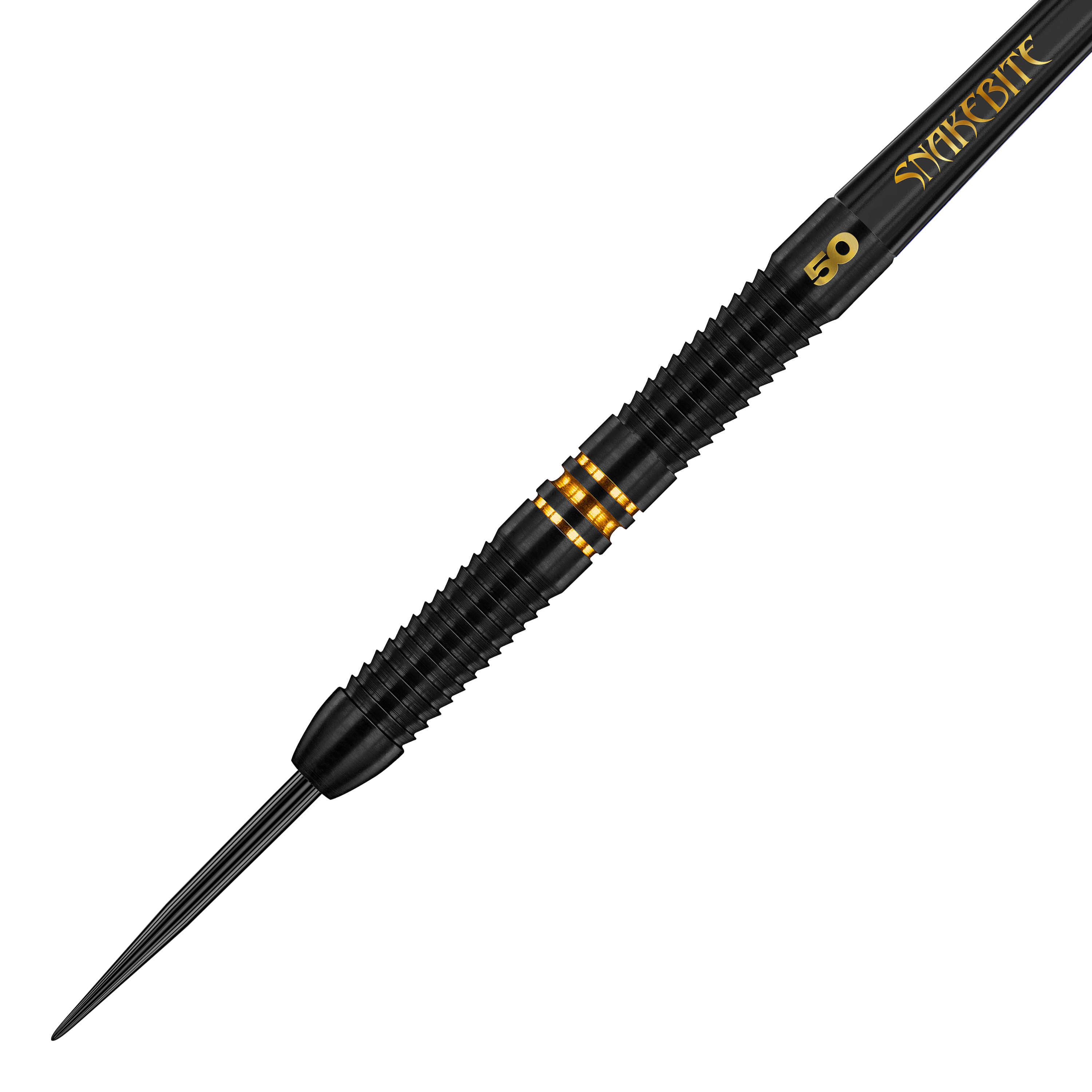 Red Dragon Peter Wright 50 Years Player Limited Edition Steeldarts - 21g. Hier ist ein spezieller Steeldartpfeil zum 50-jährigen Jubiläum von Peter Wright abgebildet.