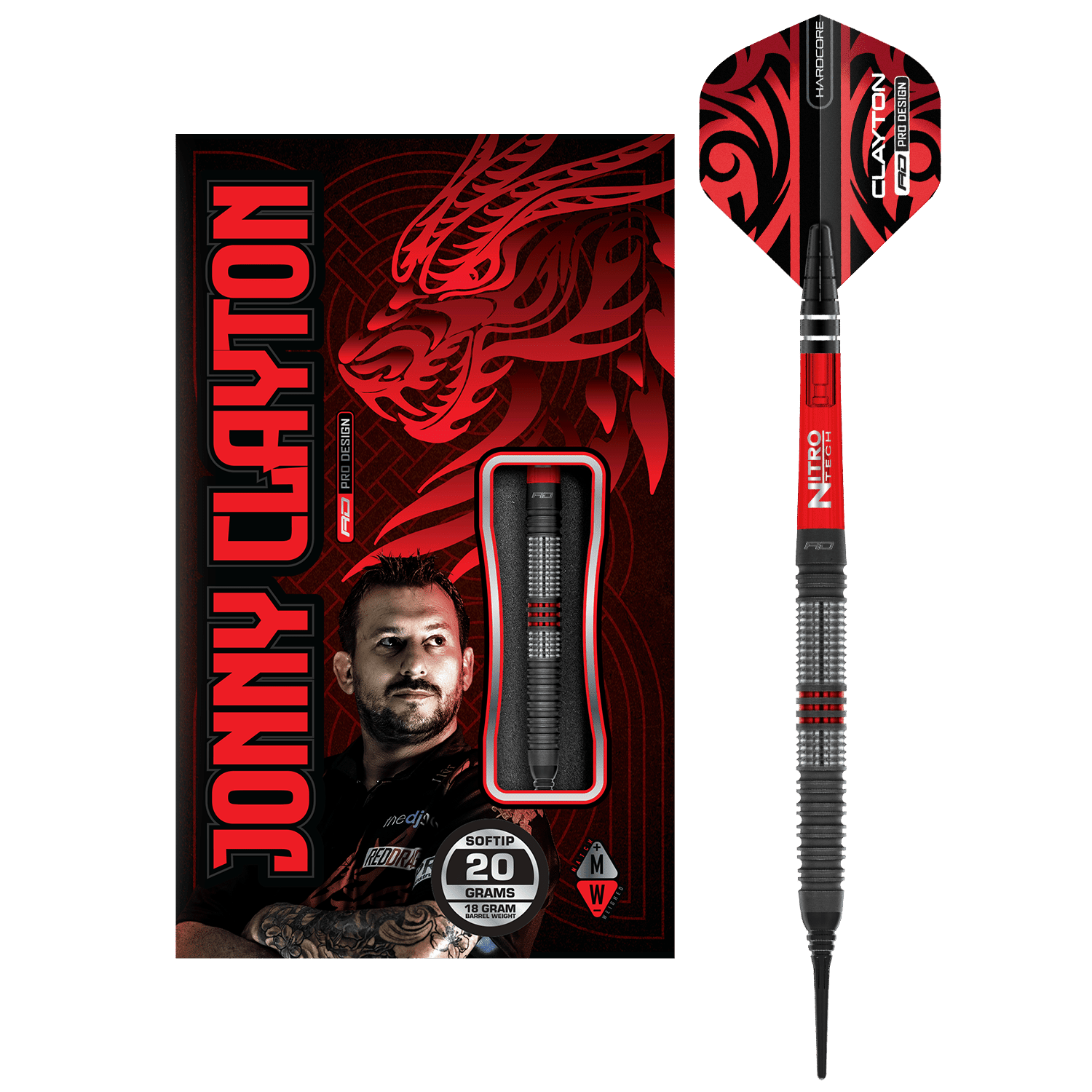 Red Dragon Jonny Clayton Hiraeth Softdarts