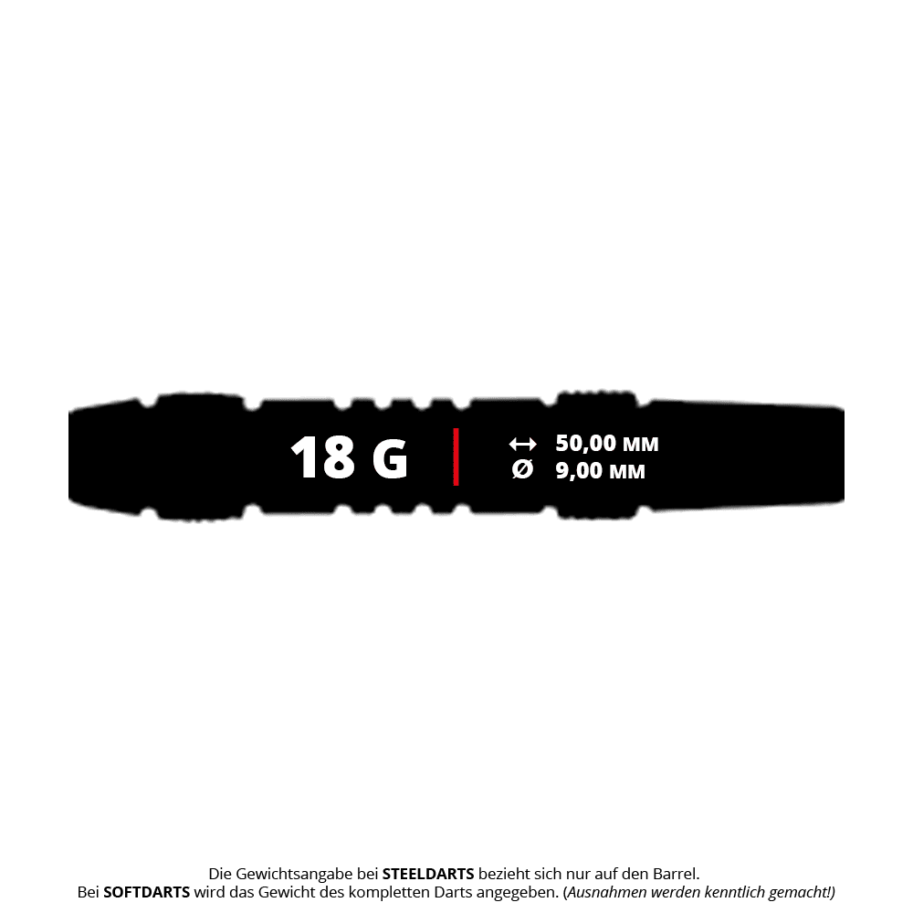 Bulls NL Thriller Black Brass Softdarts - 18g Bulls NL Thriller Black Brass Softdarts mit 18 Gramm sind auf diesem Bild zu sehen. Diese Softdarts zeichnen sich durch ihr schwarzes Design und Messingmaterial aus.