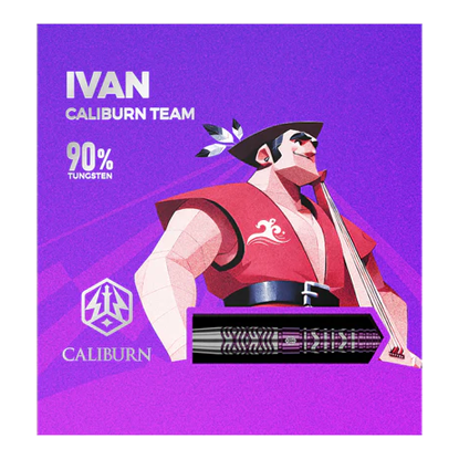 Das Bild stellt die Caliburn Awakening Ivan Softdarts - 20g dar. Diese Darts sind optimal für Softdart-Enthusiasten.