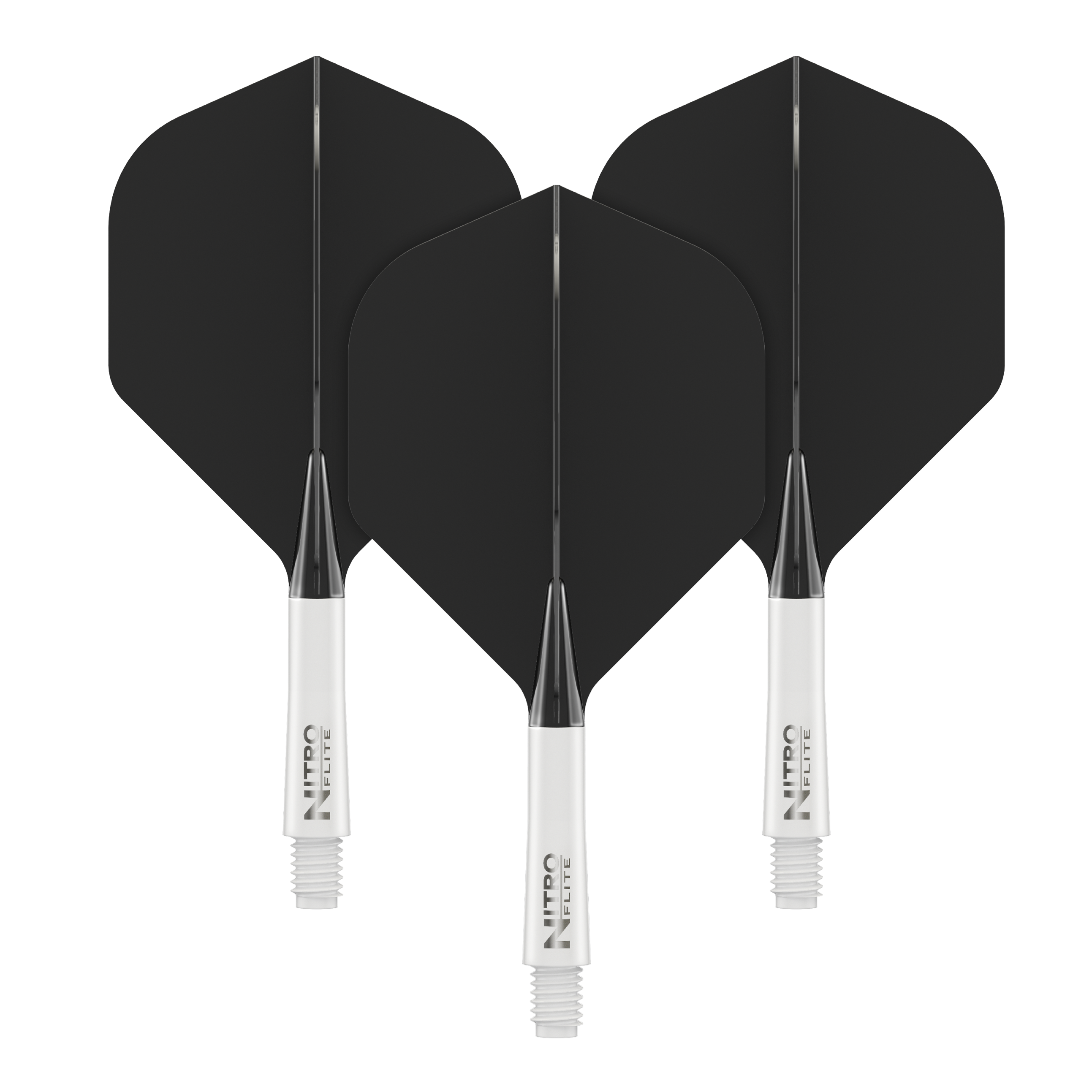 Red Dragon Nitroflite - White Shaft Black No2 Flights