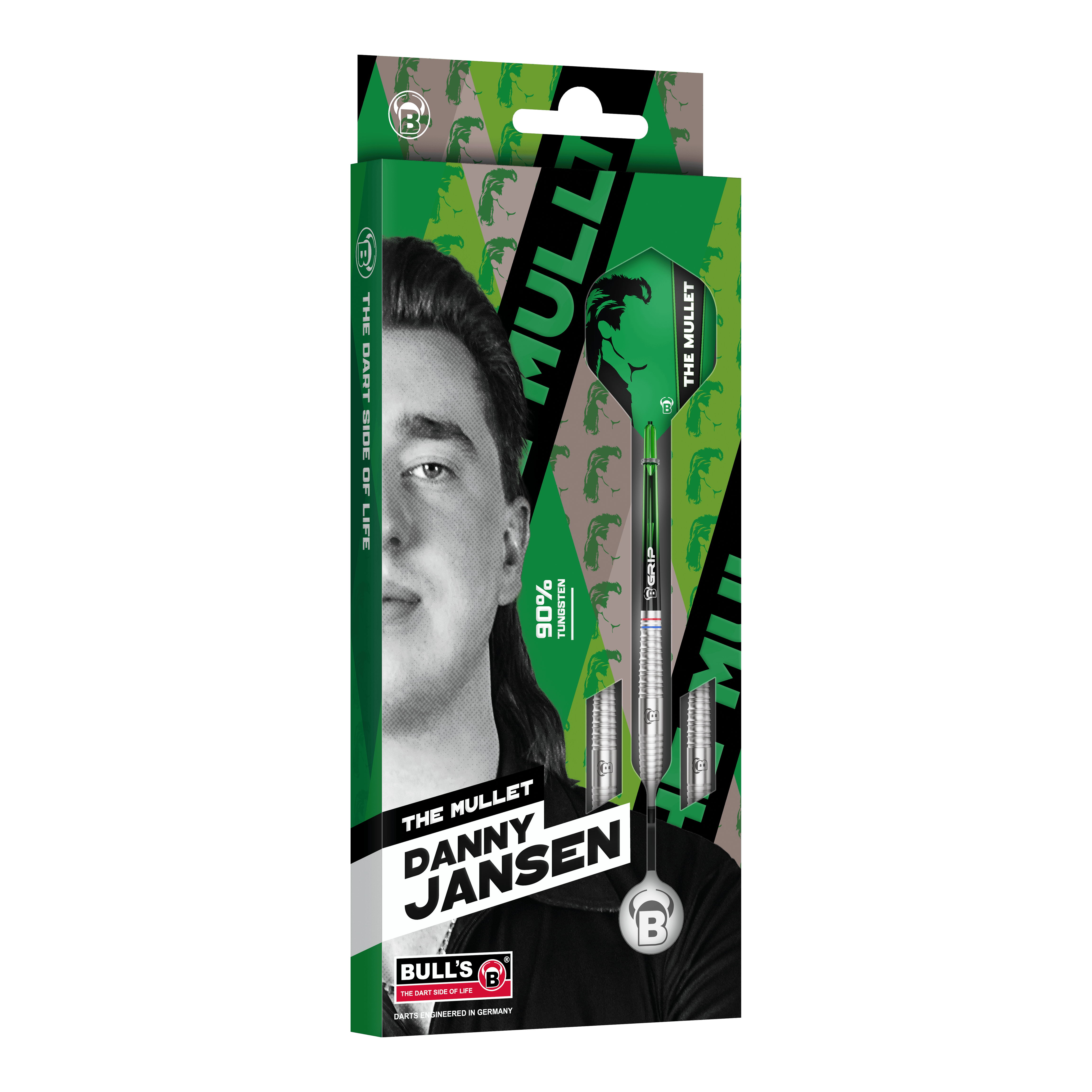 Bulls Danny Jansen Softdarts - 20g Hier ist der Bulls Danny Jansen Softdart mit 20g Gewicht abgebildet. Das Produkt eignet sich für professionelle Softdartspiele.