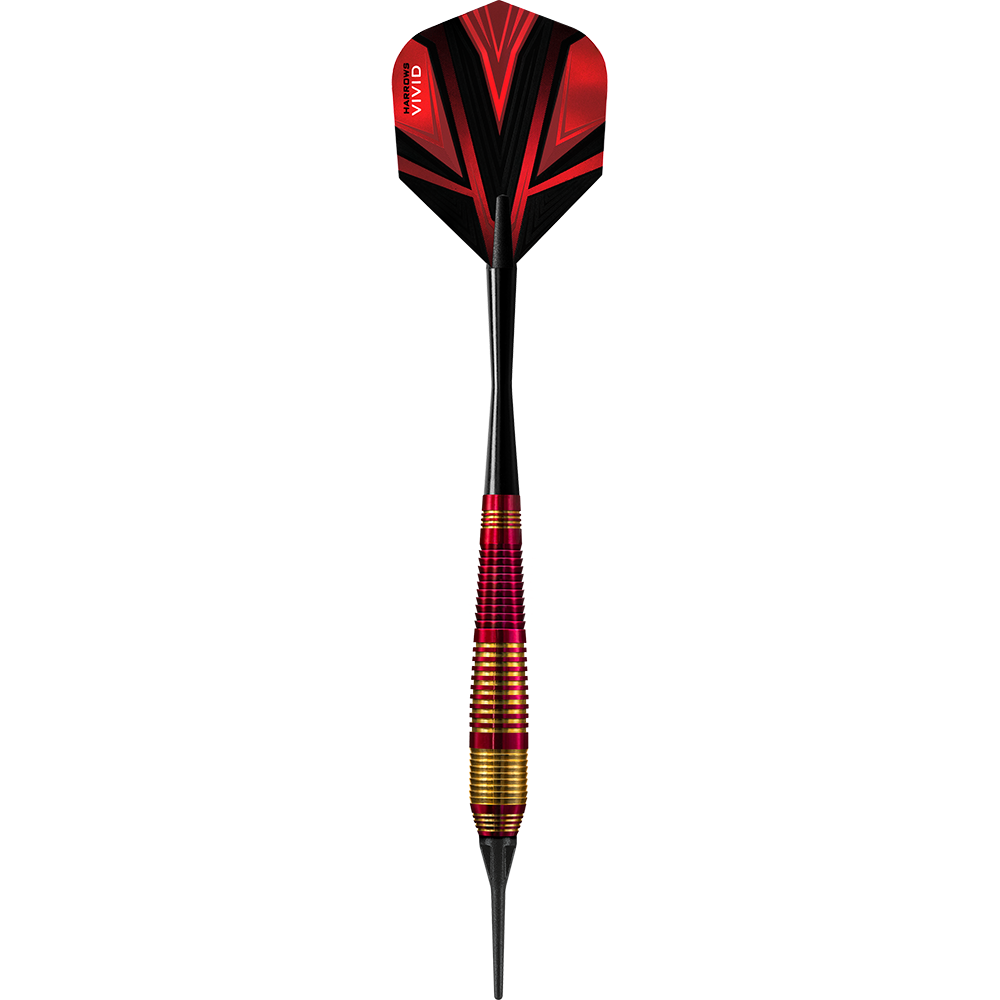 Harrows Vivid Brass Red Softdarts - 18g