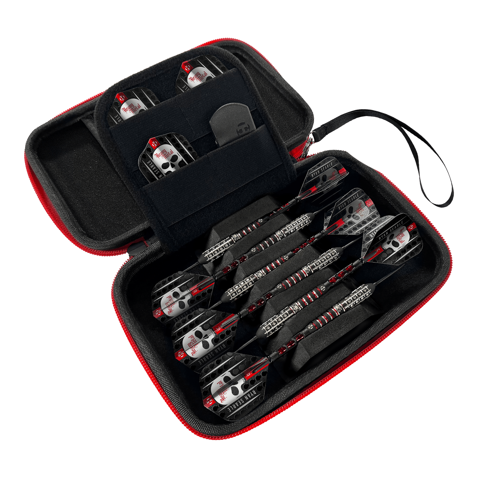 Harrows Ryan Searle Player Pro6 Dartcase ist ein stabiles Etui für Darts. Es wurde speziell für den sicheren Transport entwickelt.