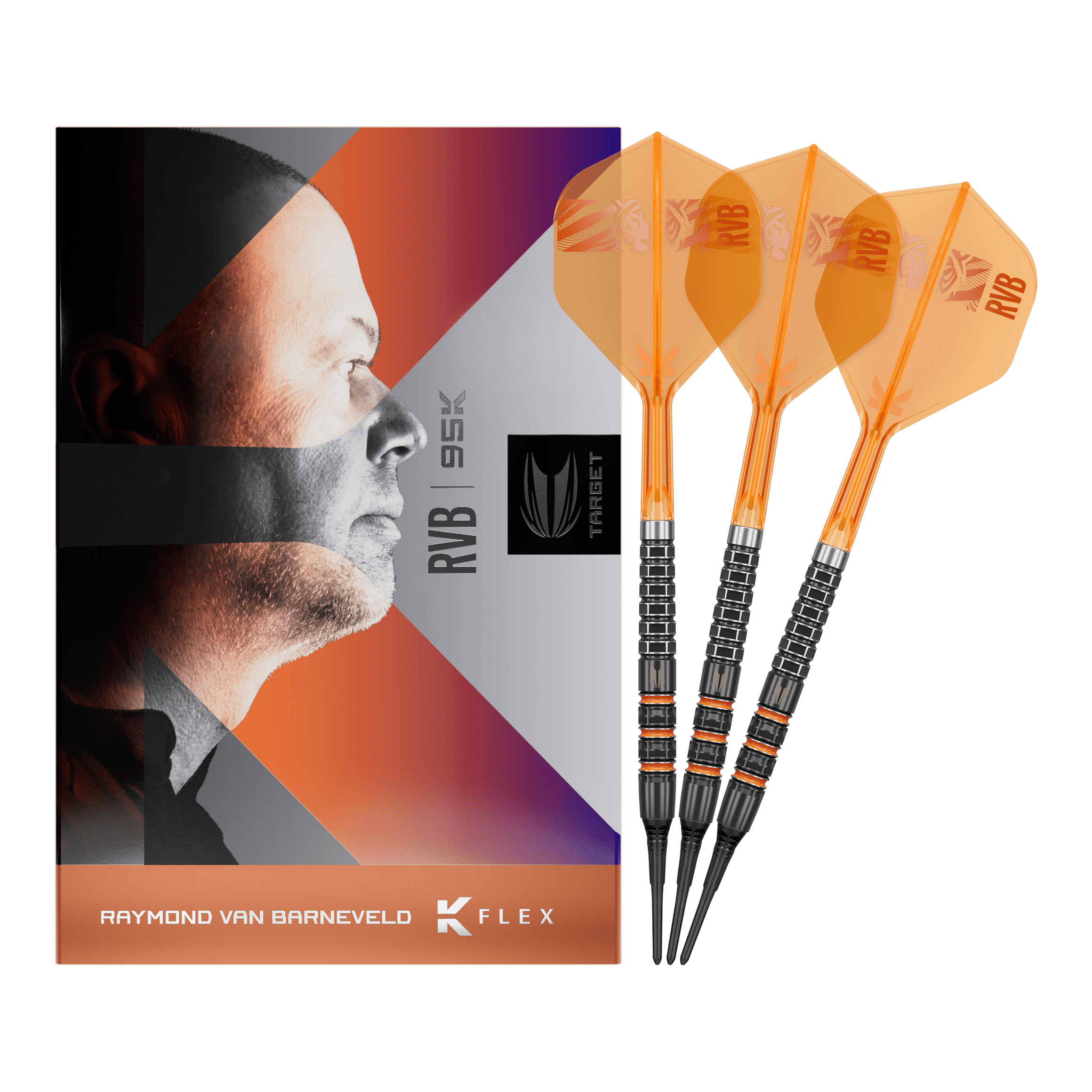 Target Raymond Van Barneveld 95K Softdarts - 20g Target Raymond Van Barneveld 95K Softdarts - 20g