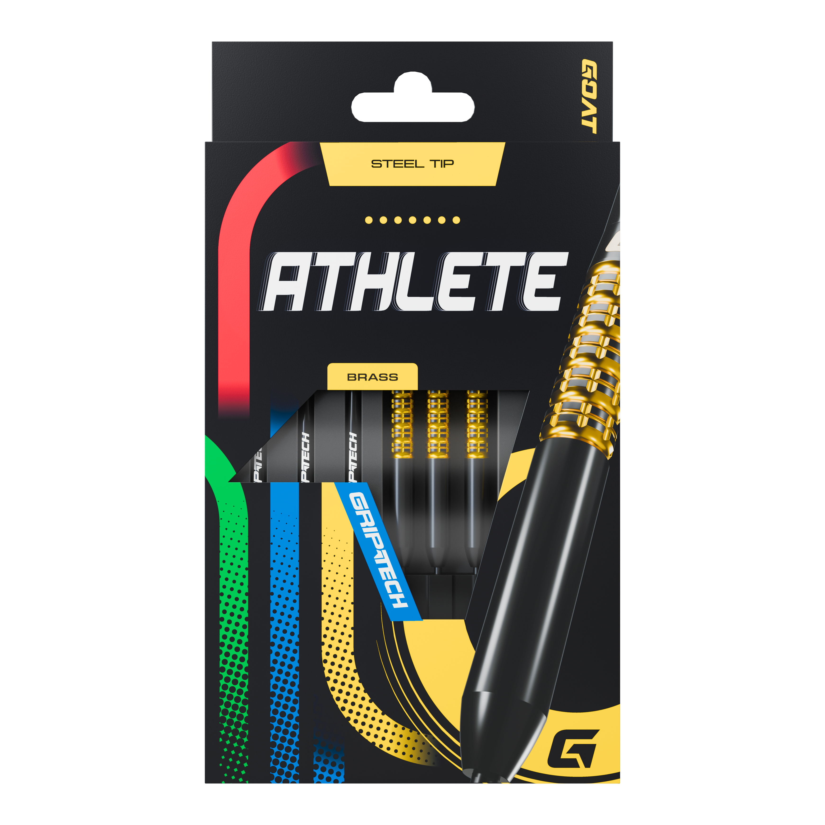 GOAT Athlete Yellow Brass Steeldarts - 12g