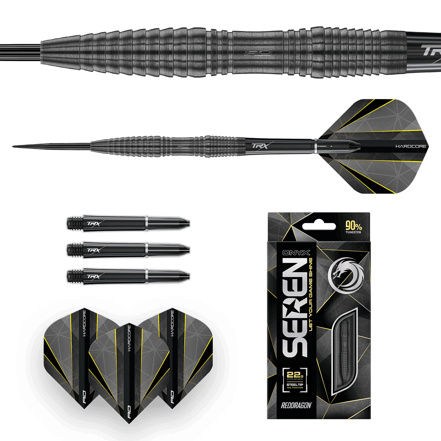 Red Dragon Seren 3 Onyx Steeldarts