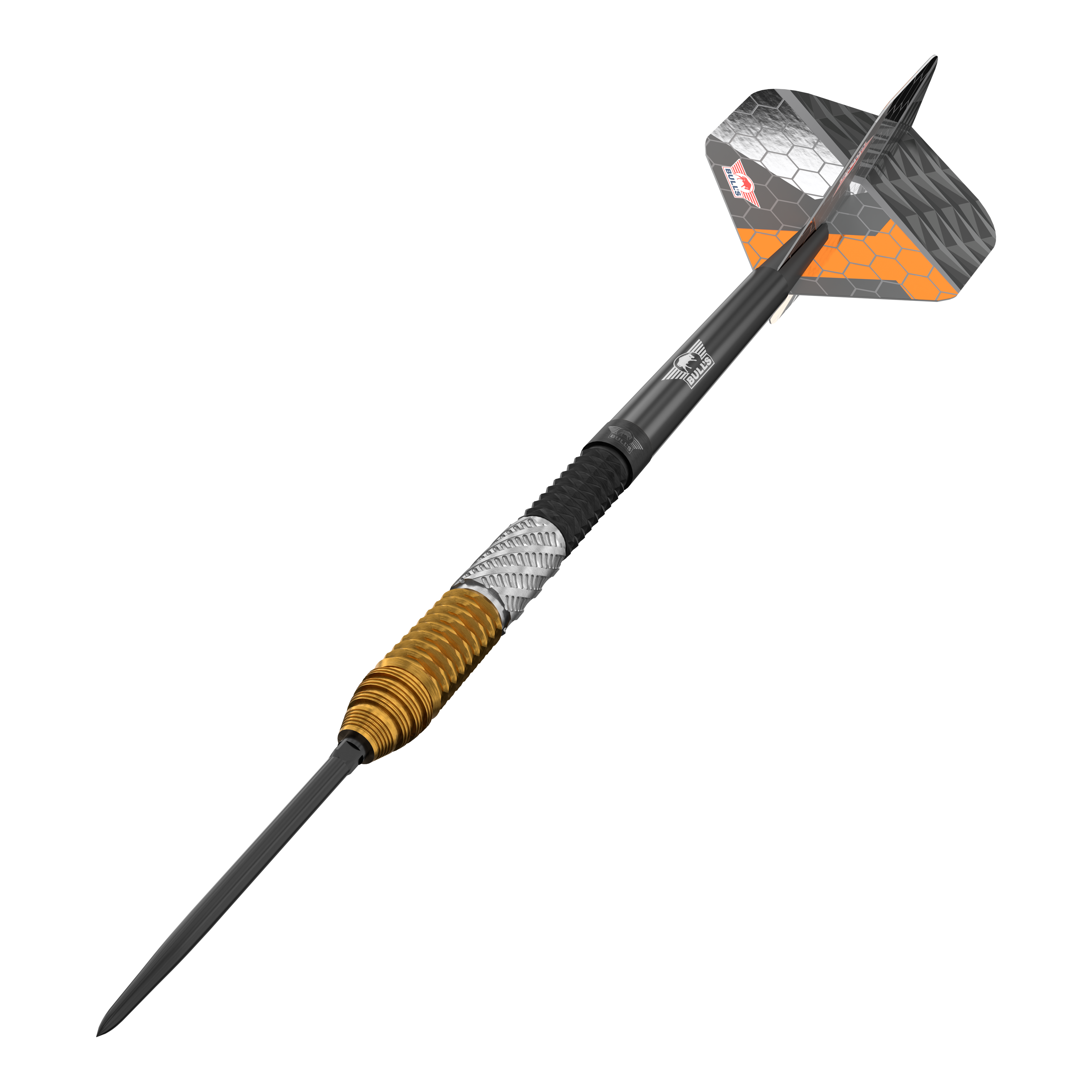 Bulls NL Dirk Van Duijvenbode 95% Convertible Points Steeldarts Hier sieht man die Bulls NL Dirk Van Duijvenbode 95% Convertible Points Steeldarts. Es handelt sich um qualitativ hochwertige Steeldarts.
