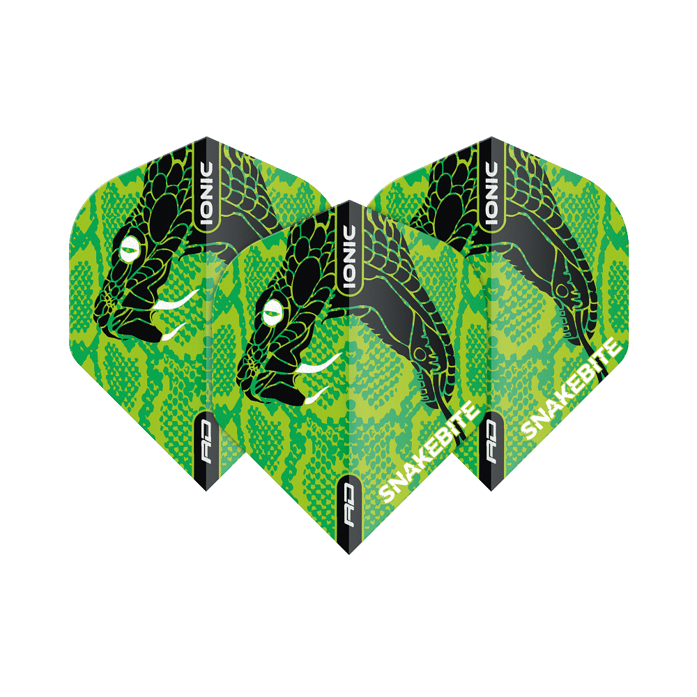Red Dragon Hardcore Ionic Snakebite Green Head Standard Flights