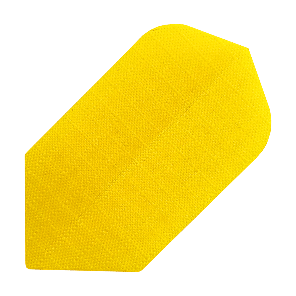 N25_Nylon_Flight_Gelb_1 Das Bild zeigt einen gelben Nylon-Stoff Flight N25. Er hat eine rechteckige Form mit abgerundeten Ecken und einer fein strukturierten Oberfläche.