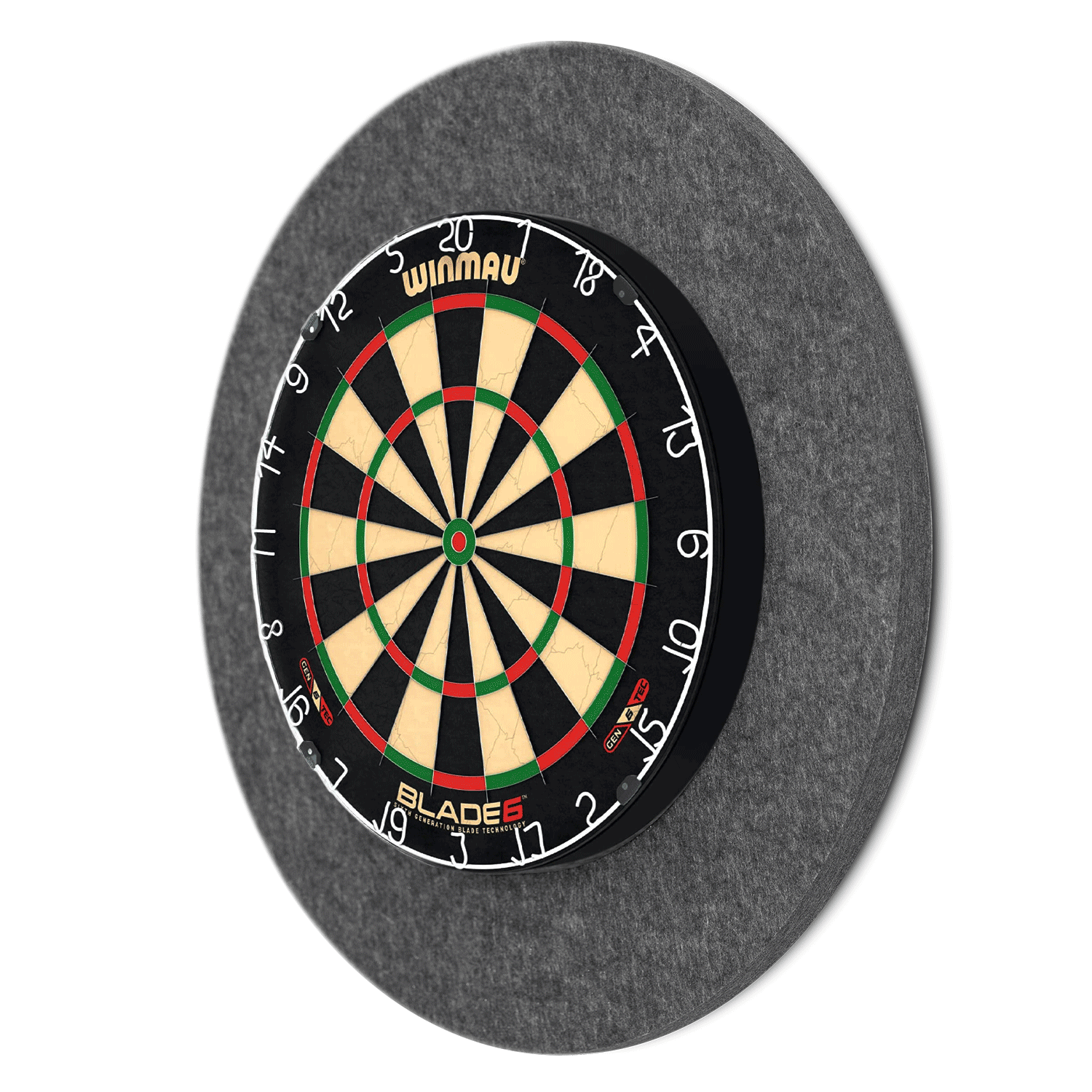 Karella Schallschutz für Steeldartboards mit integriertem Surround