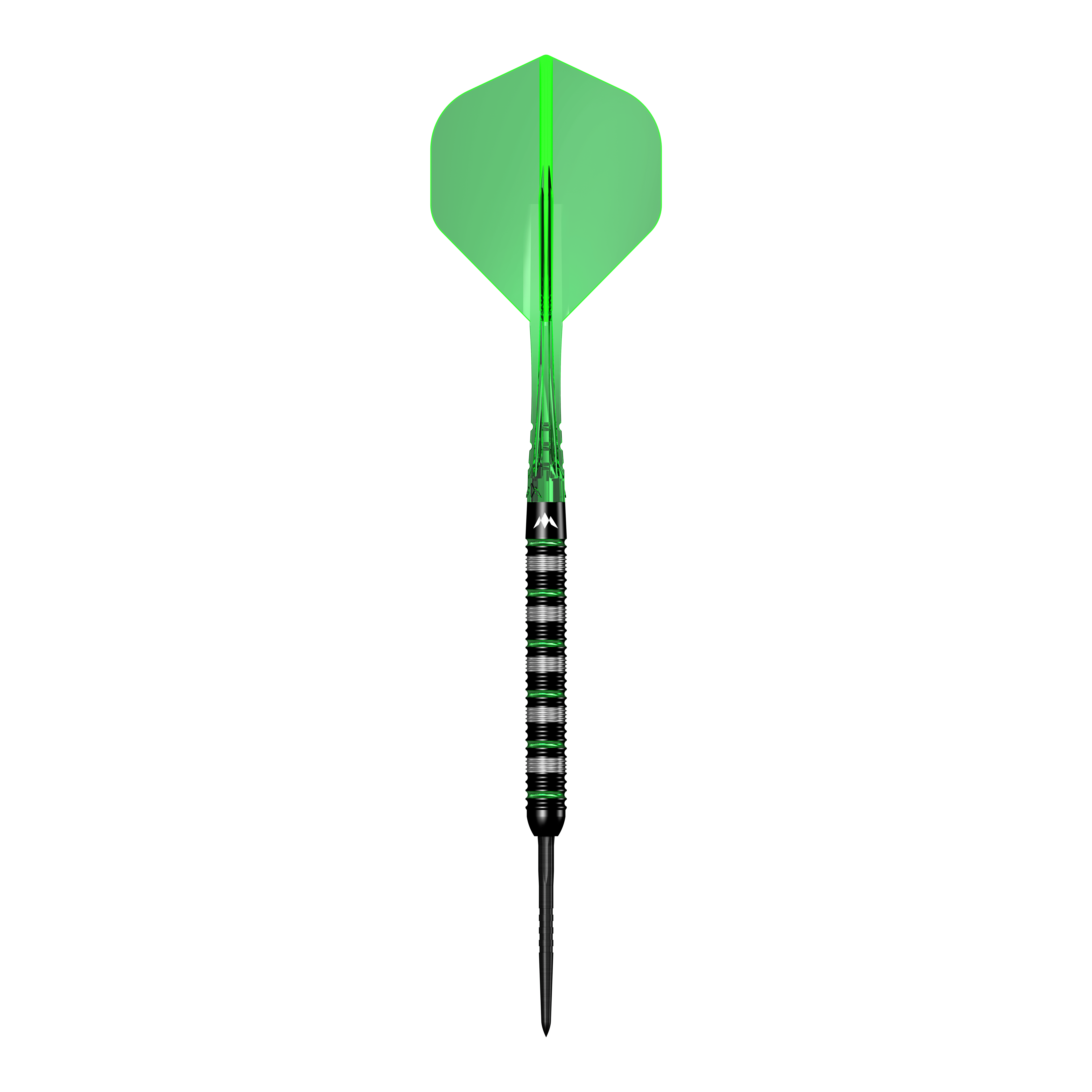 Mission Moldavite Steeldarts - 23g Das Bild zeigt die Mission Moldavite Steeldarts - 23g. Die Dartpfeile sind speziell für Präzisionswürfe entwickelt.