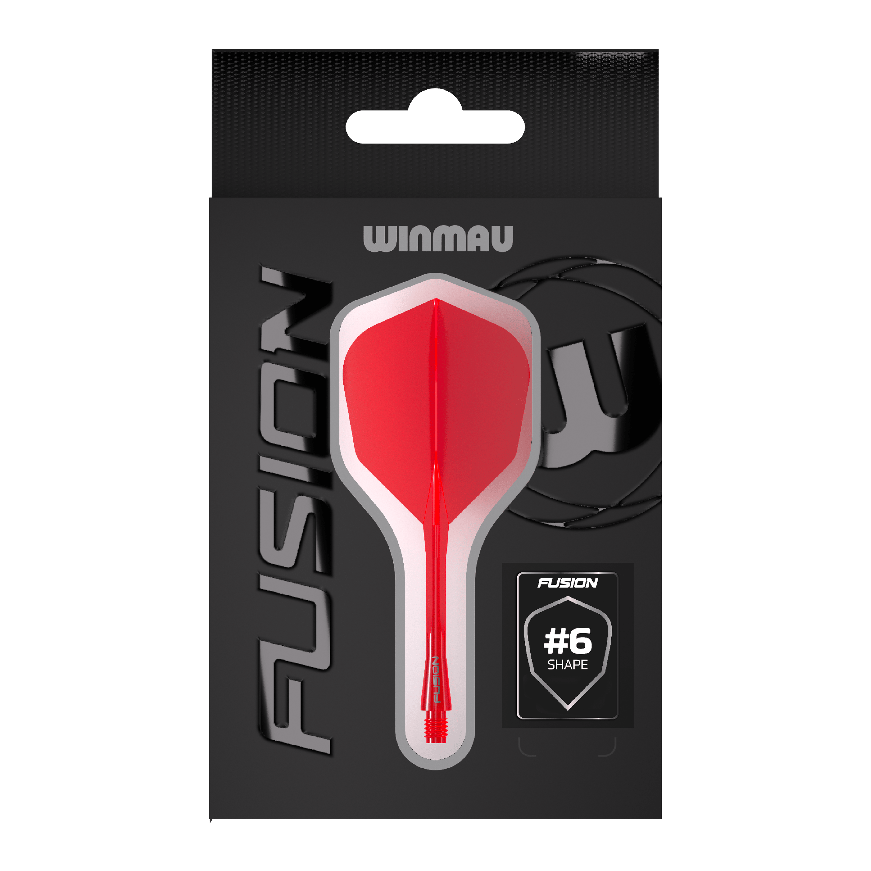 Winmau Fusion Flight-Shaft-System No6 Rot Hier ist das Winmau Fusion Flight-Shaft-System No6 in Rot abgebildet. Dieses Produkt ist ideal für Dartspieler geeignet.