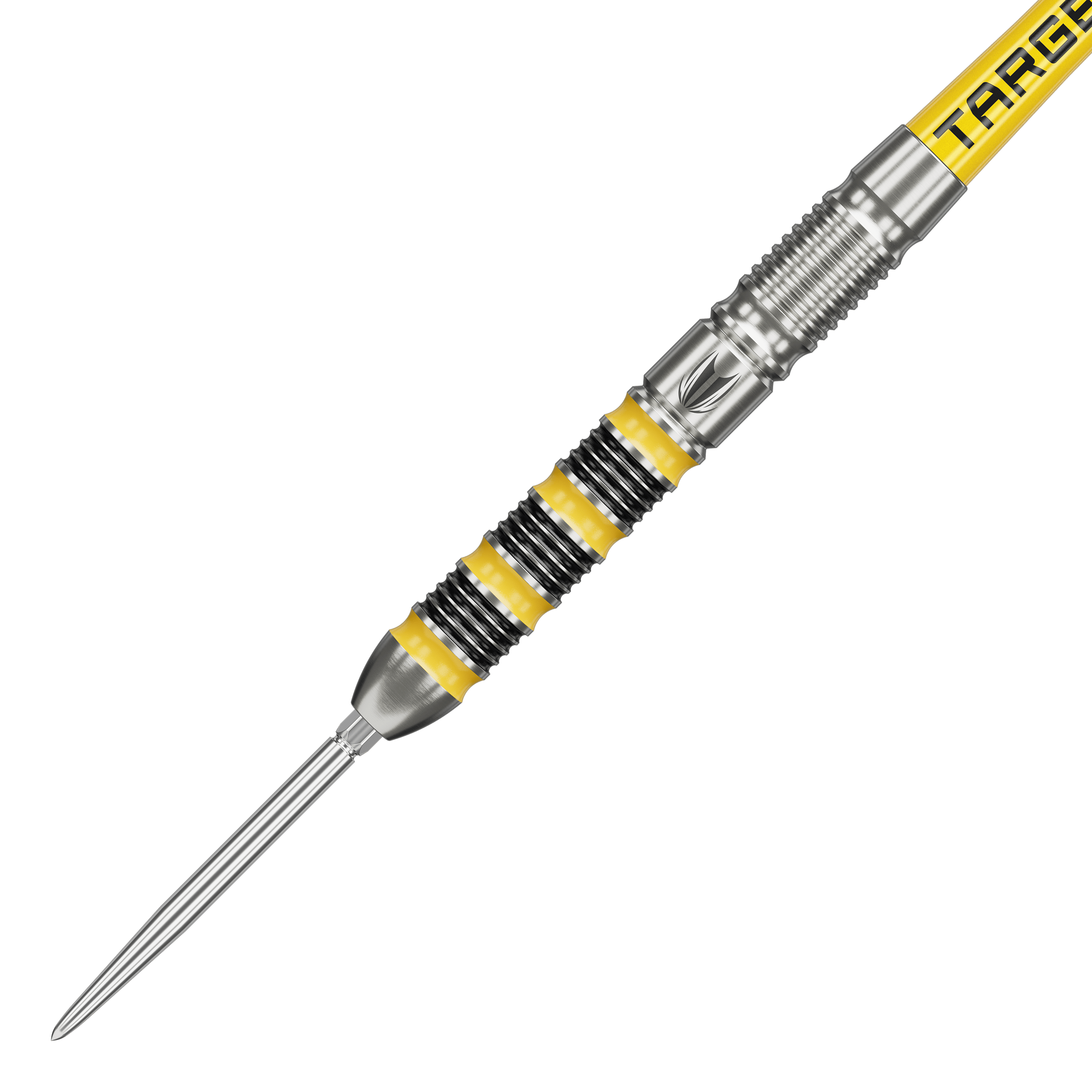 Abgebildet ist Target Buzz 01 Swiss Points Steeldarts. Diese Steeldarts sind für professionelle Dartspieler geeignet.