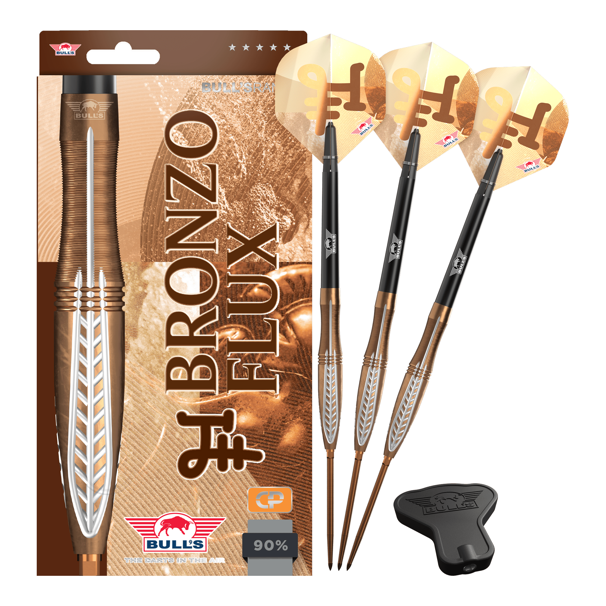 Bulls NL Bronzo Flux Convertible Point Steeldarts Bulls NL Bronzo Flux Convertible Point Steeldarts