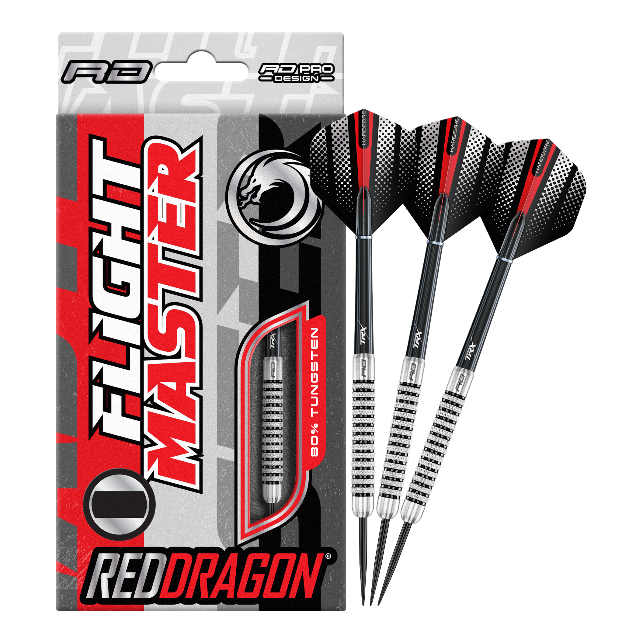 Red Dragon Flightmaster Fury 2 Steeldarts - 25g Zu sehen ist das Produkt Red Dragon Flightmaster Fury 2 Steeldarts mit einem Gewicht von 25g. Die Steeldarts sind optimal für ambitionierte Spieler geeignet.
