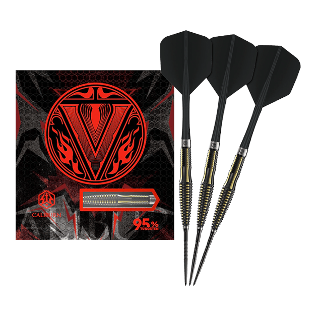 Caliburn V-Series V1 Steeldarts Hier ist das Produkt Caliburn V-Series V1 Steeldarts zu sehen. Sie bieten eine zuverlässige Leistung beim Dartspiel.