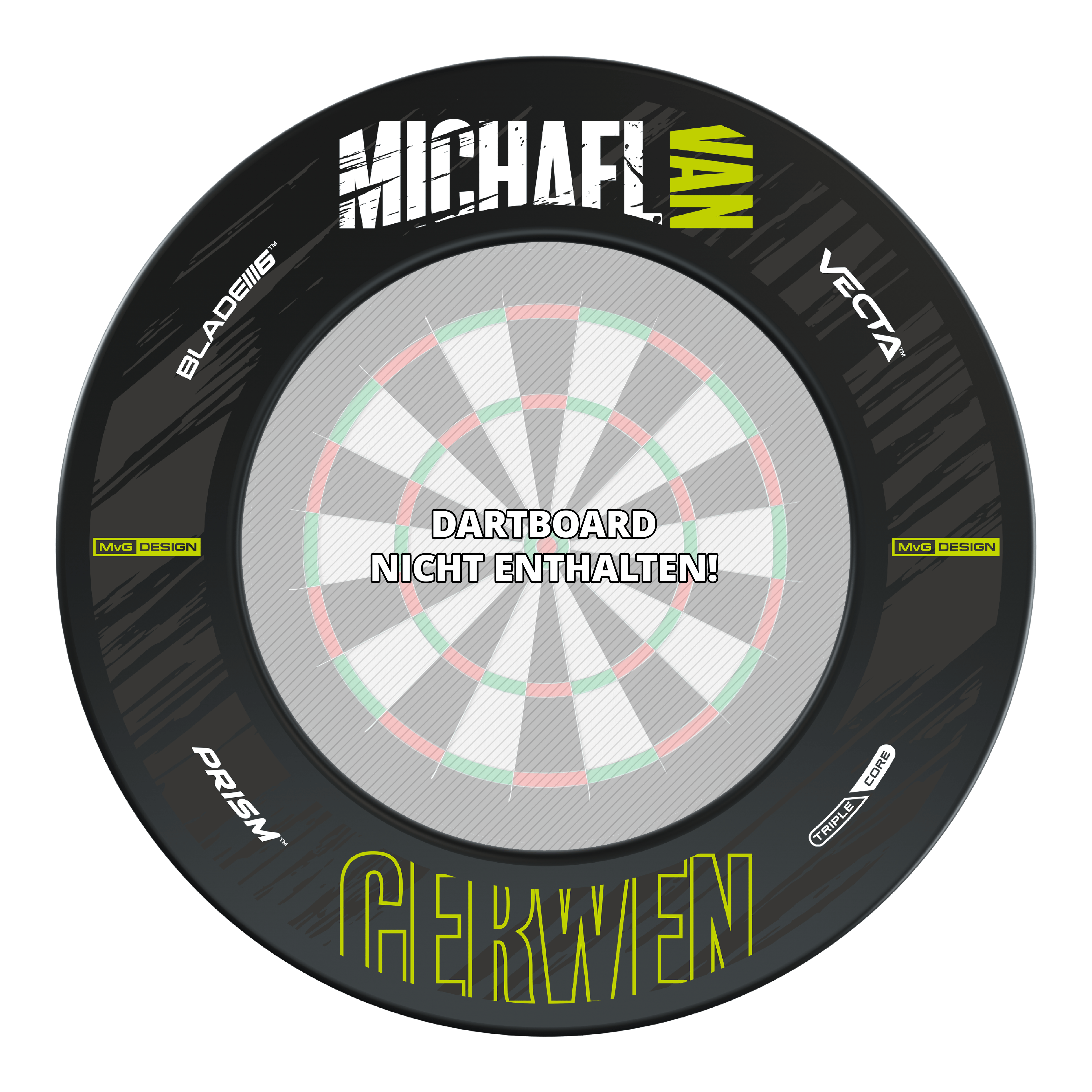 Winmau MvG Retro Design Dartboard Surround