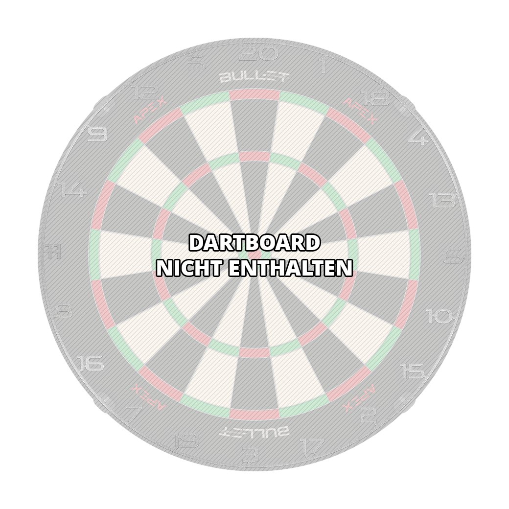 Das Bild zeigt einen Dartboard Zahlenring in Silber. Es handelt sich um das Produkt 'BT1000150 Bullet Dartboard Zahlenring Silber 3'.