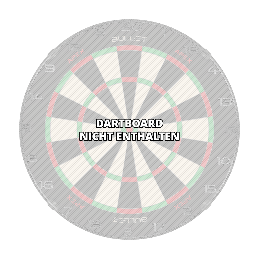Bullet Dartboard Zahlenring Das Bild zeigt einen Dartboard Zahlenring in Silber. Es handelt sich um das Produkt 'BT1000150 Bullet Dartboard Zahlenring Silber 3'.