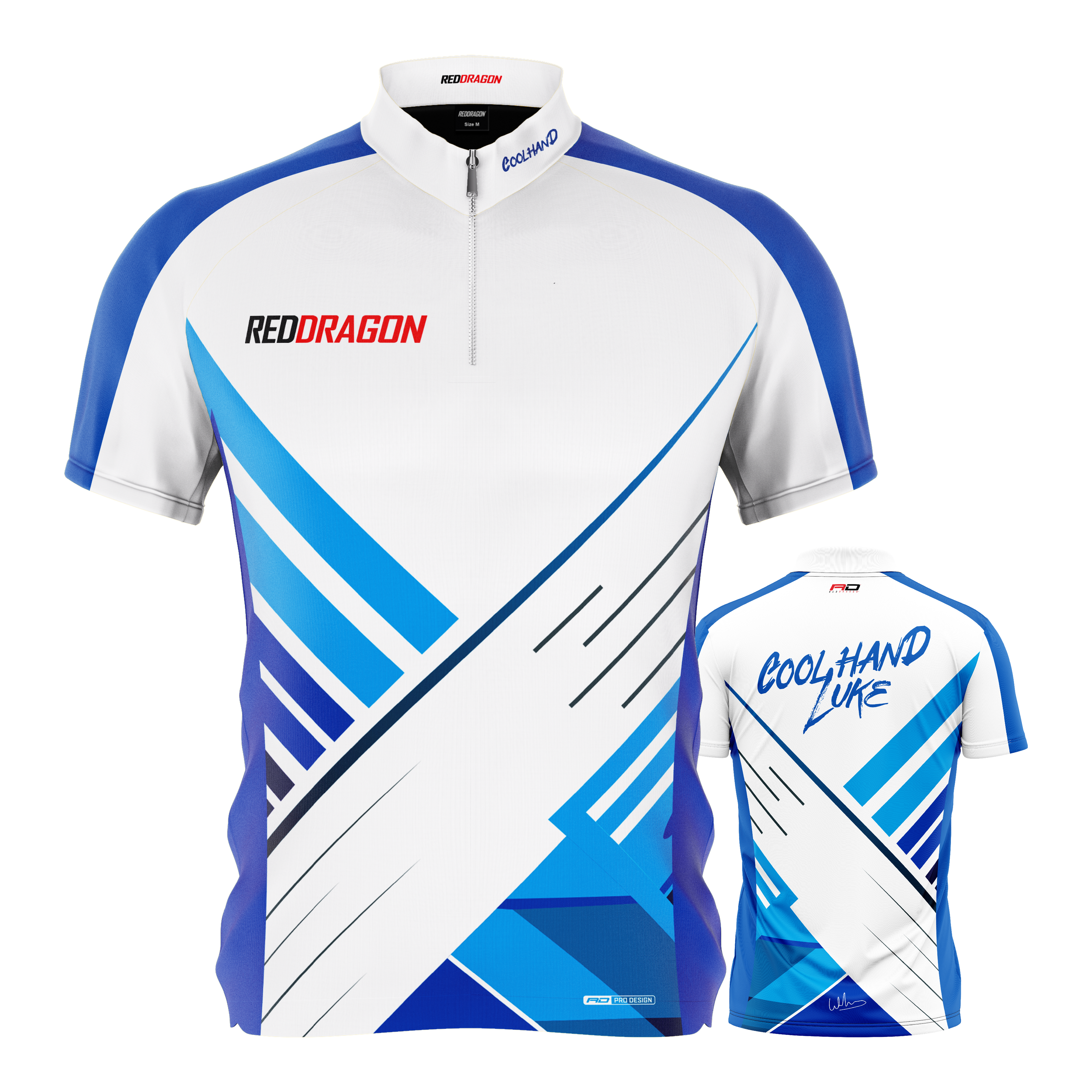 Red Dragon Luke Humphries Limited Edition Dartshirt Dieses Bild zeigt das Red Dragon Luke Humphries Limited Edition Dartshirt. Es ist ein limitiertes Darttrikot, inspiriert von Luke Humphries.