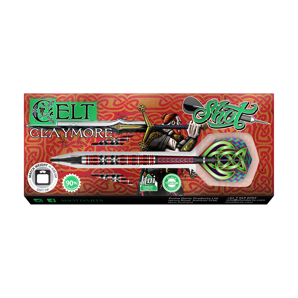 Shot Celt Claymore Softdarts