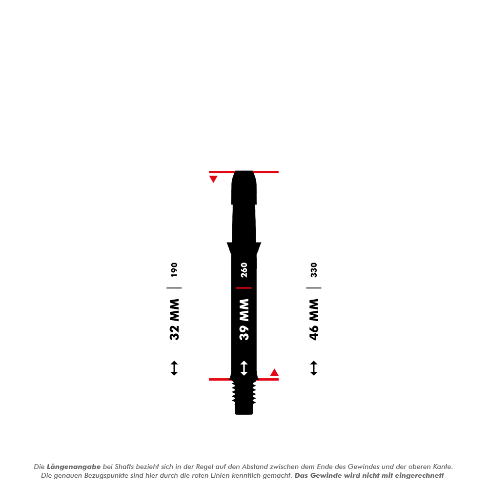 L-Style L-Shafts Silent Straight - Schwarz