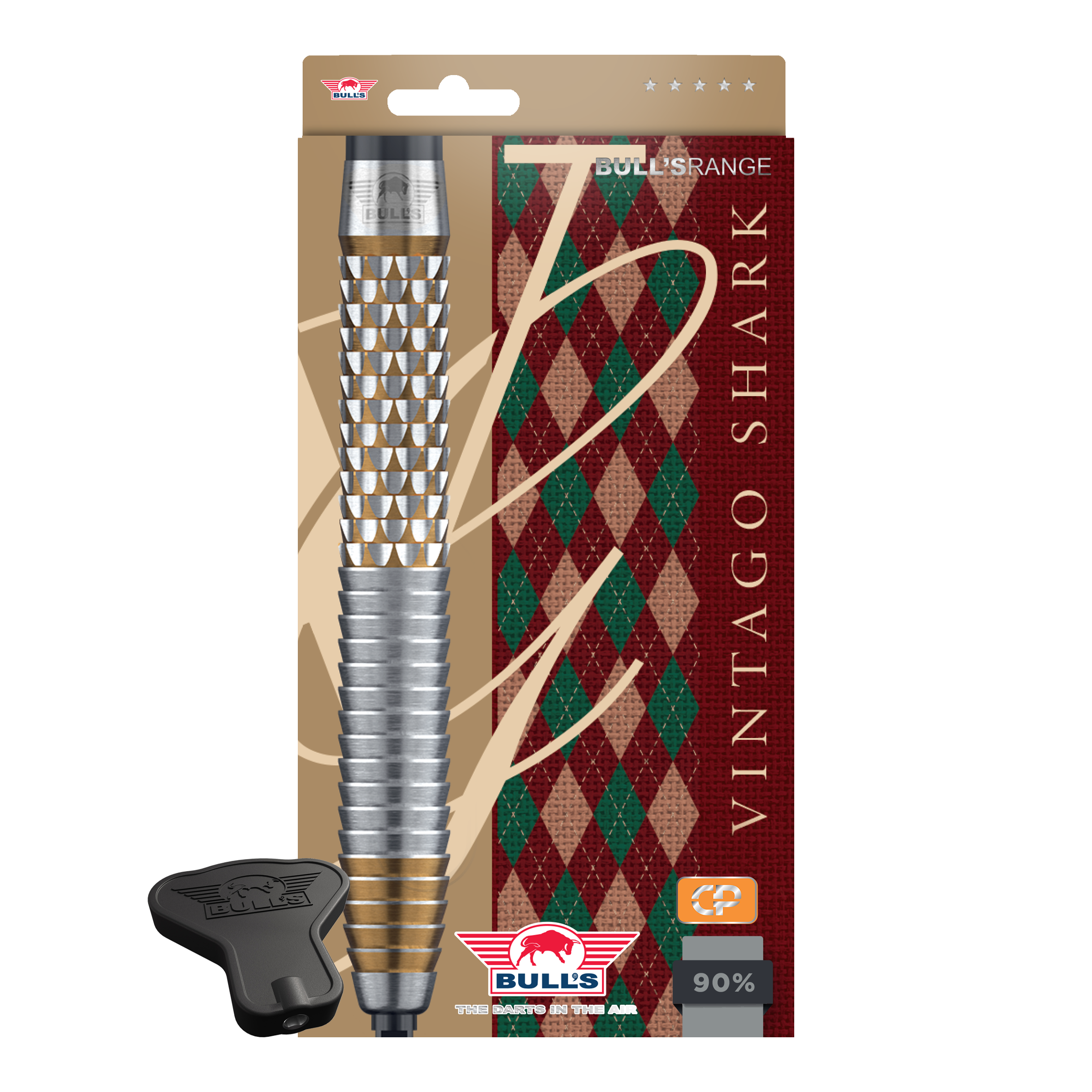 Bulls NL Vintago Shark Convertible Points Steeldarts Abgebildet sind die Bulls NL Vintago Shark Convertible Points Steeldarts. Sie verfügen über austauschbare Spitzen und eine strukturierte Oberfläche.