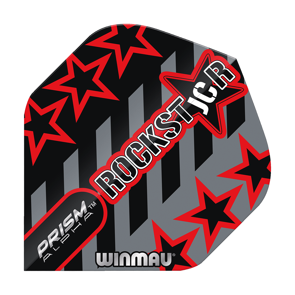 Winmau Prism Alpha Joe Cullen GreyBlack Standard Flights